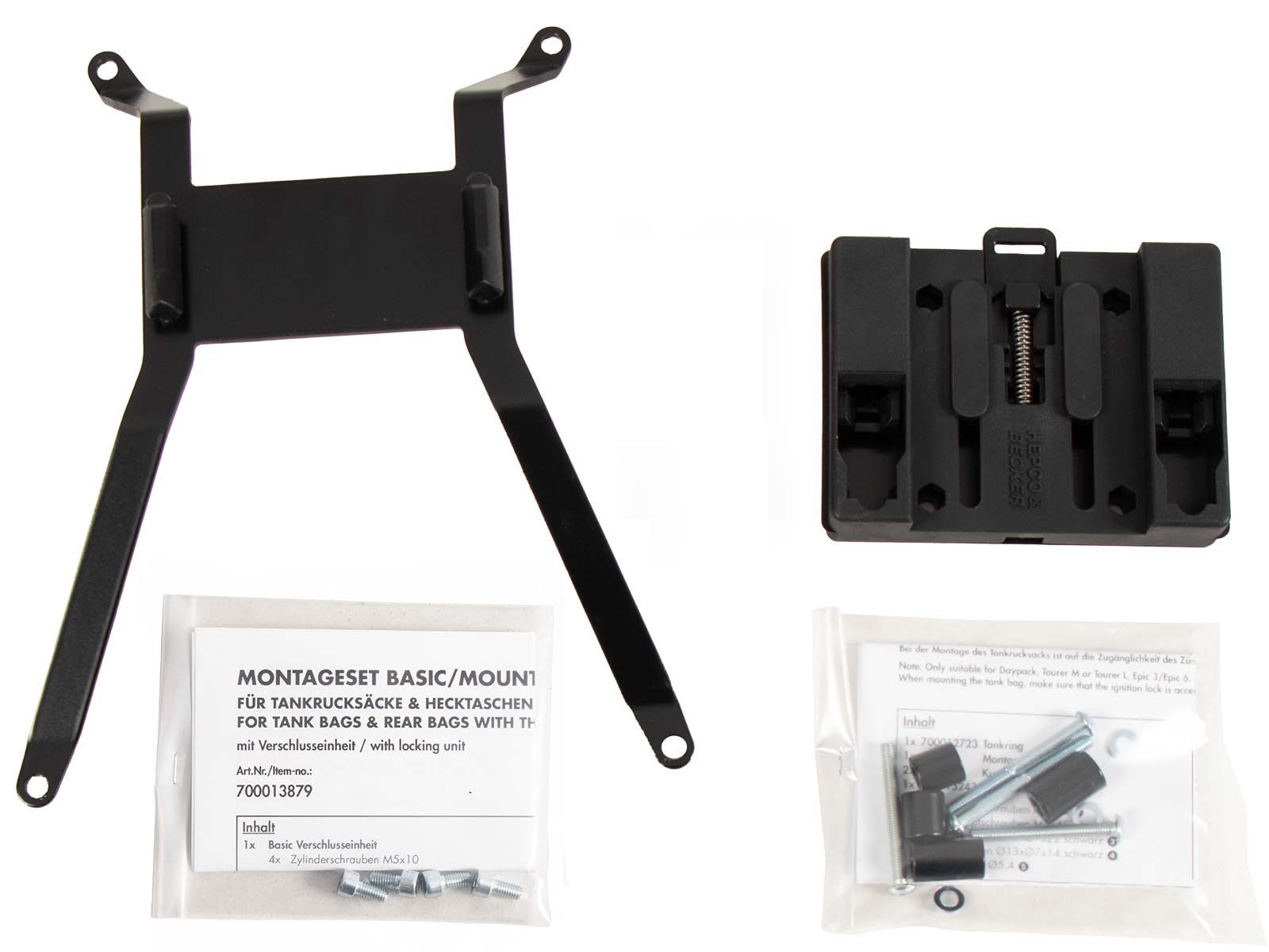Tank ring Basic incl. tank bag lock unit for BMW Hepco & Becker