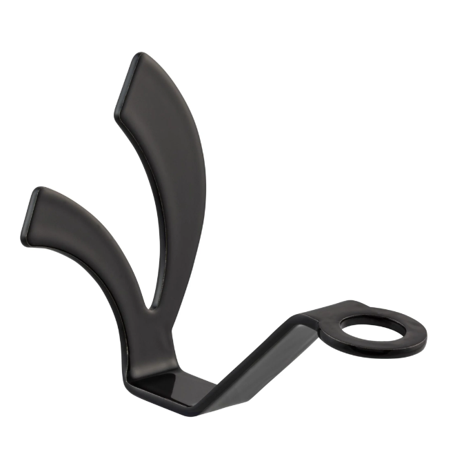 Helmet hook, under seat for Vespa, black glossy