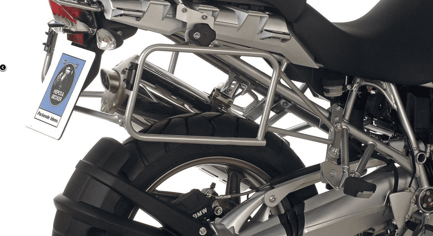 Side case carrier Lock-it silver for BMW R 1200 GS (04-07) Hepco & Becker