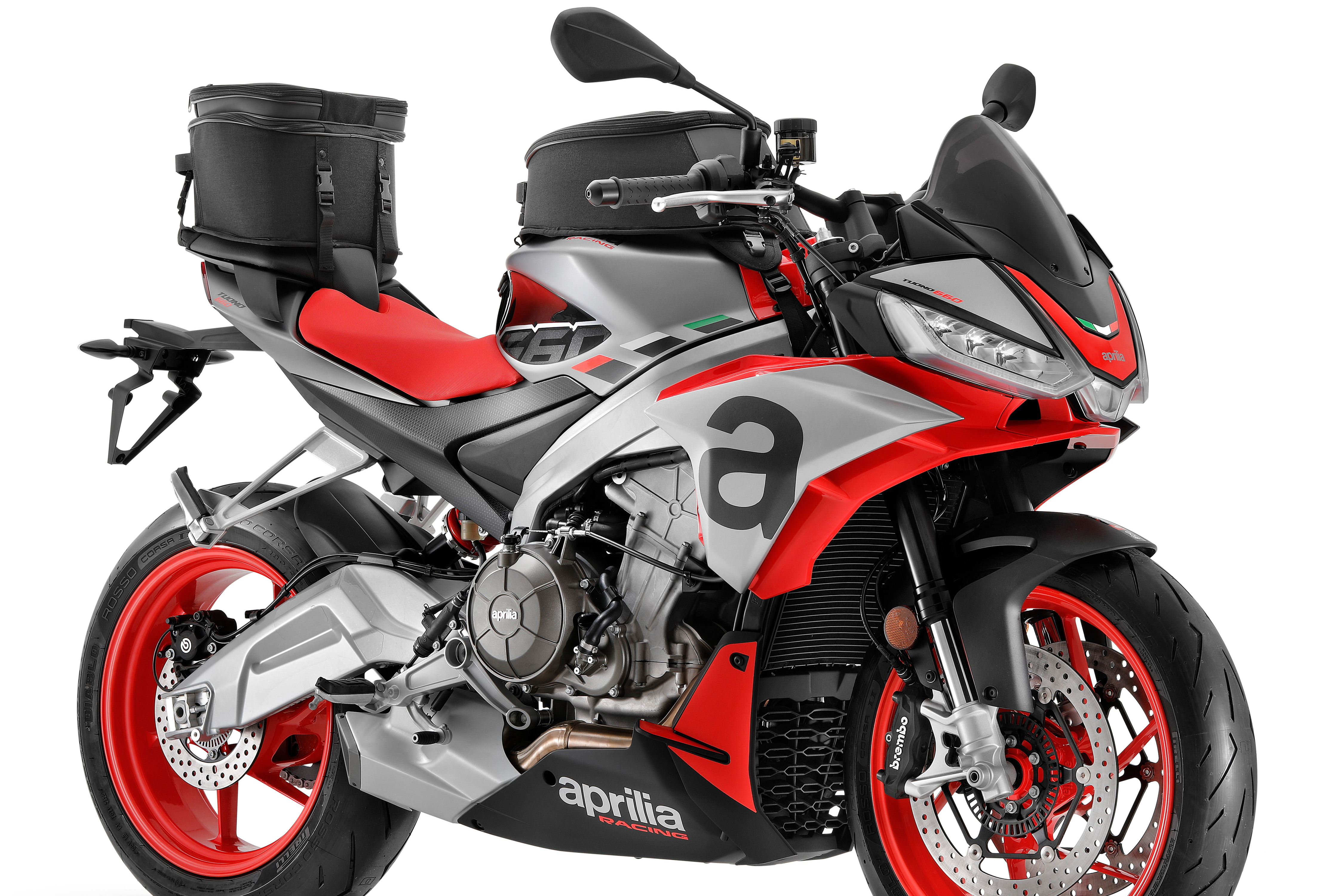 Rear bag for the pillion seat of the Aprilia RS 457 / RS 660 /Factory / Tuono 457 / Tuono 660 /Factory
