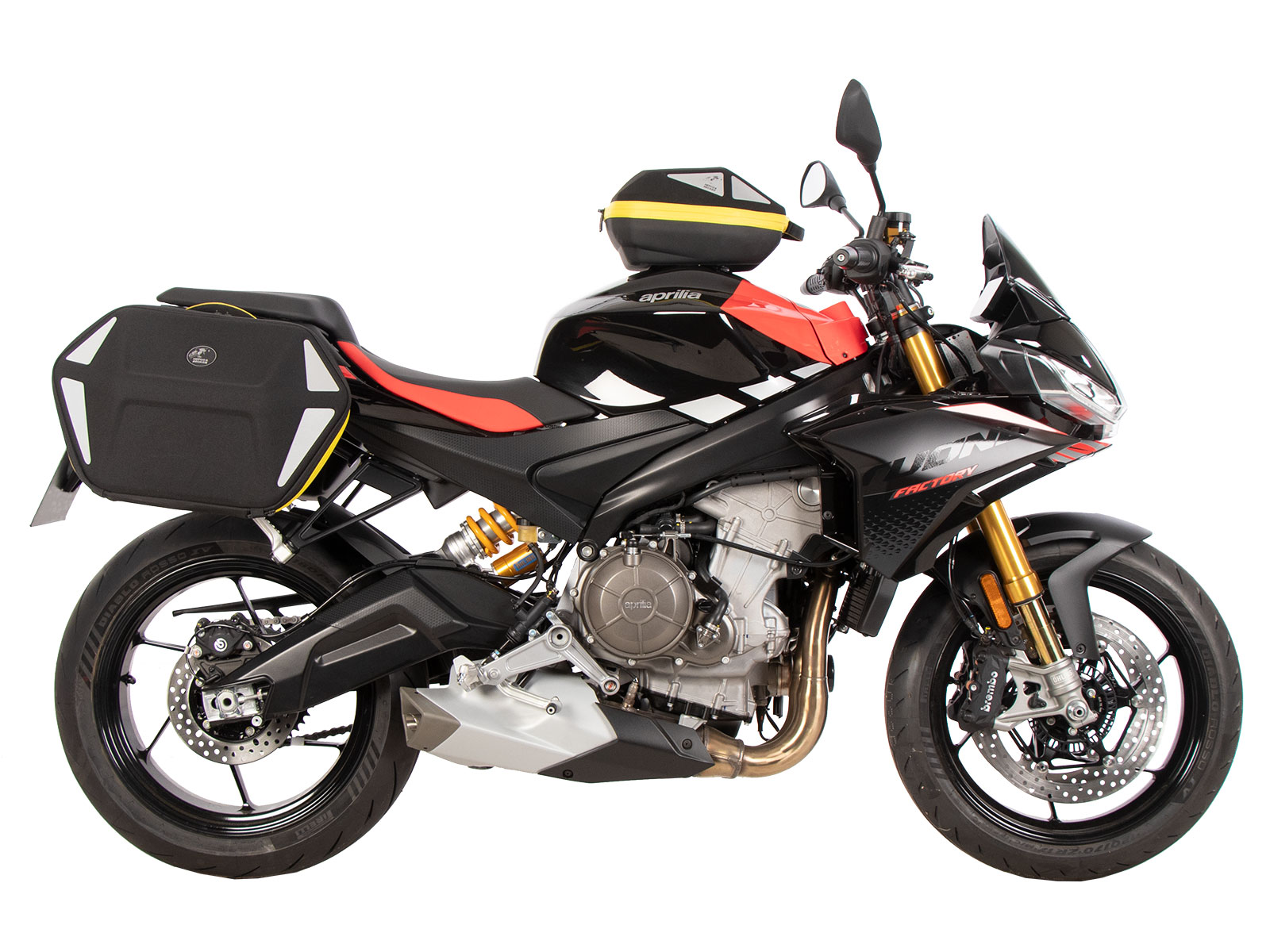 C-Bow side carrier black for Aprilia Tuono 660 Factory (2022-) Hepco & Becker