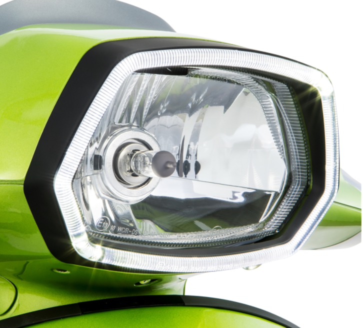 Lamp ring chrome LED light ring for Vespa Sprint 50cc 2T/4T ('13-'18)