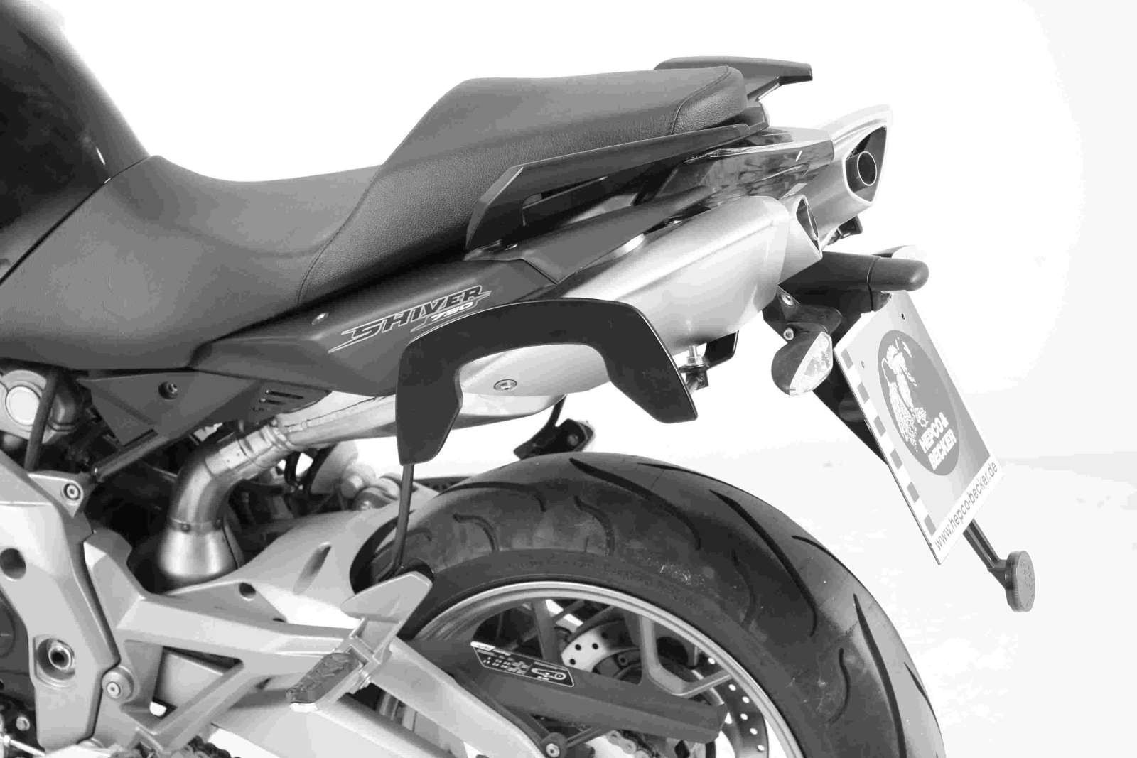 C-Bow side carrier black for Aprilia SL 750 Shiver (Bj.07-09)/ GT (Bj.09-16) Hepco & Becker