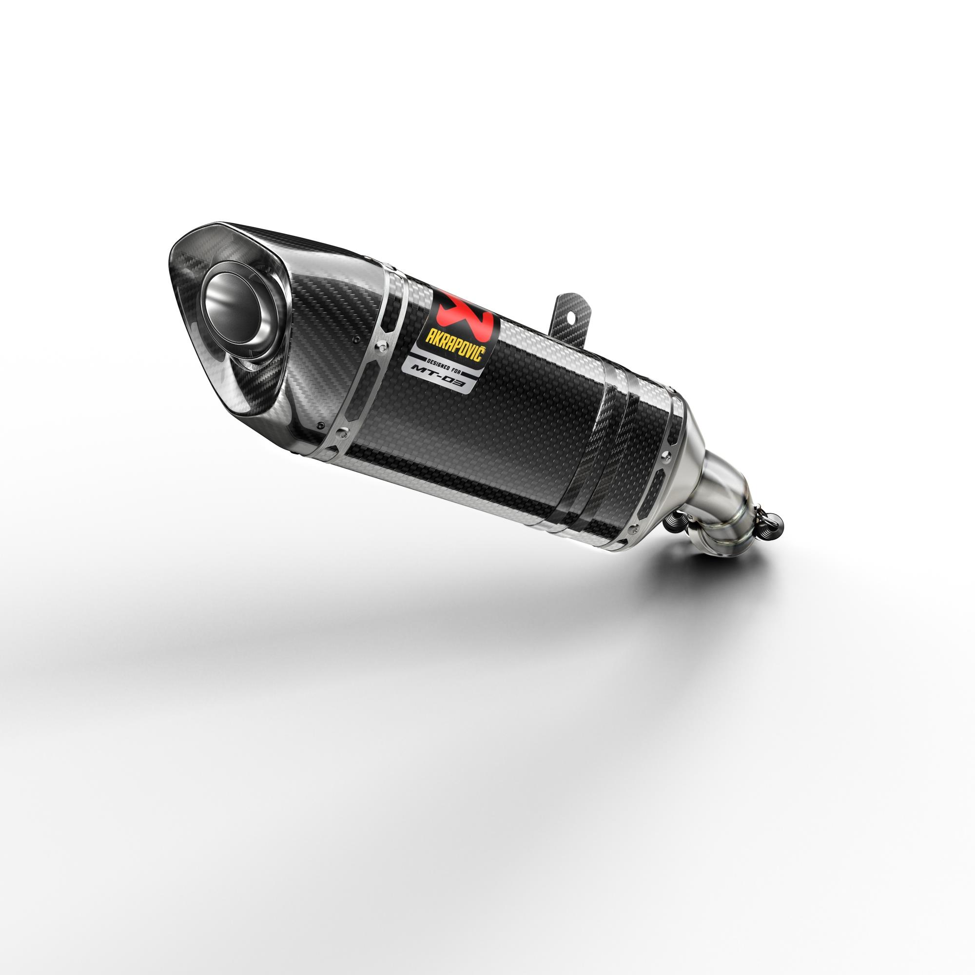 Akrapovic Yamaha MT-03 & R3 slip-on carbon silencer with approval (EU4)
