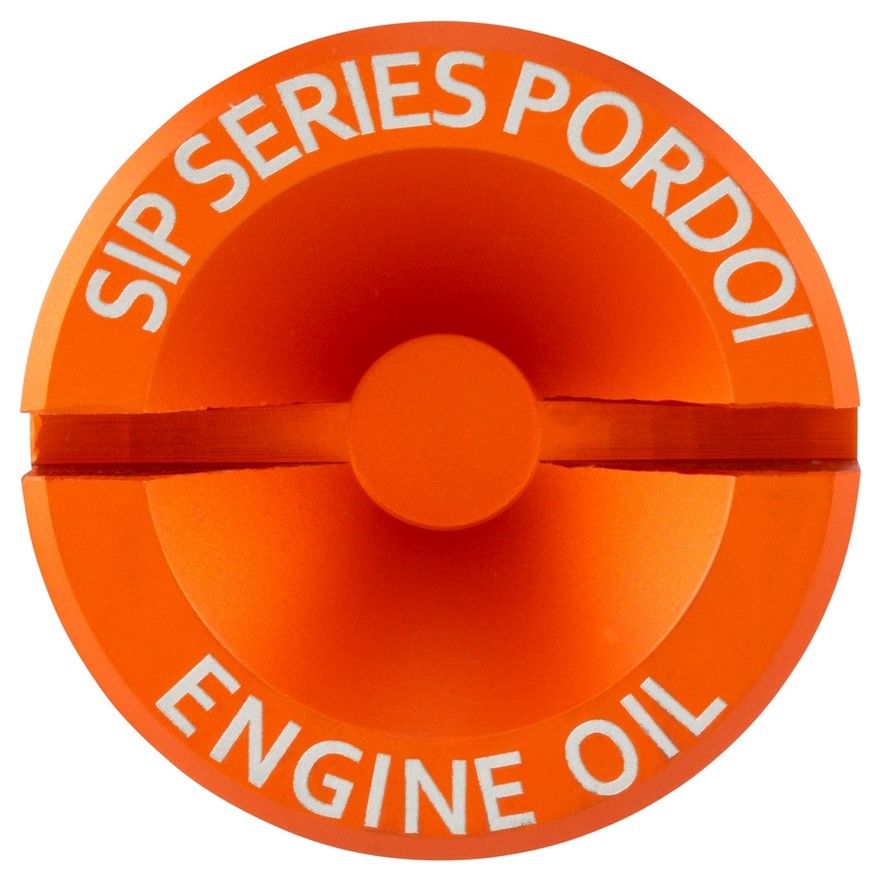 Oil filler plug engine oil for Vespa, orange matt