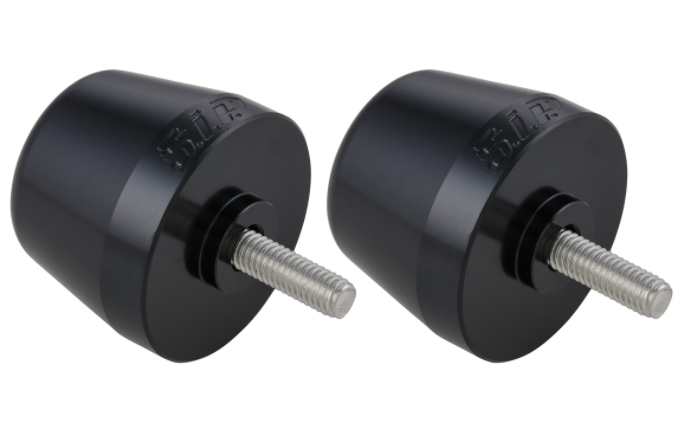 Handlebar end weights left/right for Vespa Primavera/Sprint/ET/LX/LXV/S, black