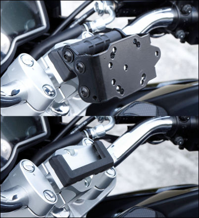 Bracket for navigation devices for Suzuki GSR750 BJ. 2011-2016/ V-Strom 1000 BJ. 2017/ V-Strom 1000