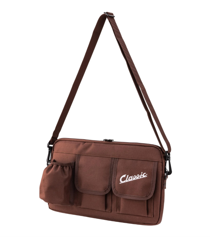 Bag "Classic" for luggage compartment / glove compartment Vespa, nylon, tobacco brown