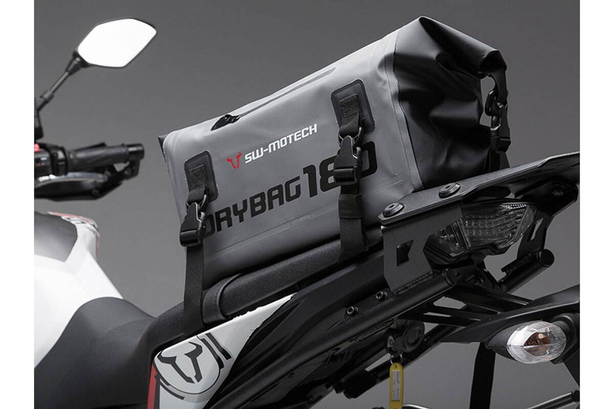 Drybag 180 rear bag for Aprilia SL 750 Shiver, gray / black - SW Motech