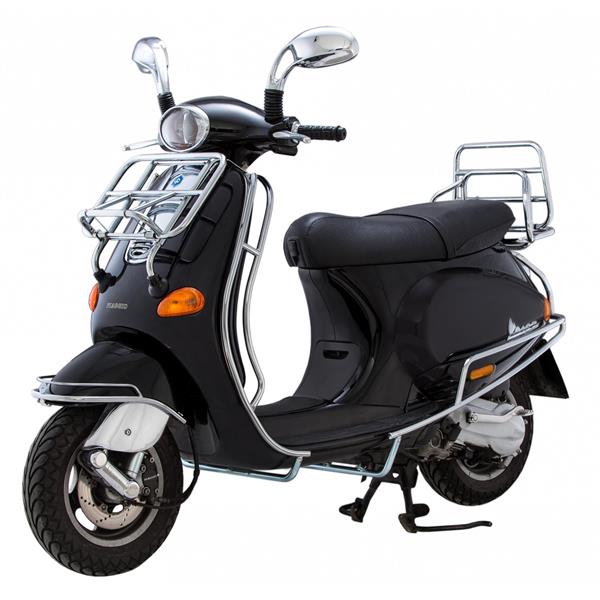 Crash bar front leg shield for Vespa ET2/ET4 50-150cc Cuppini