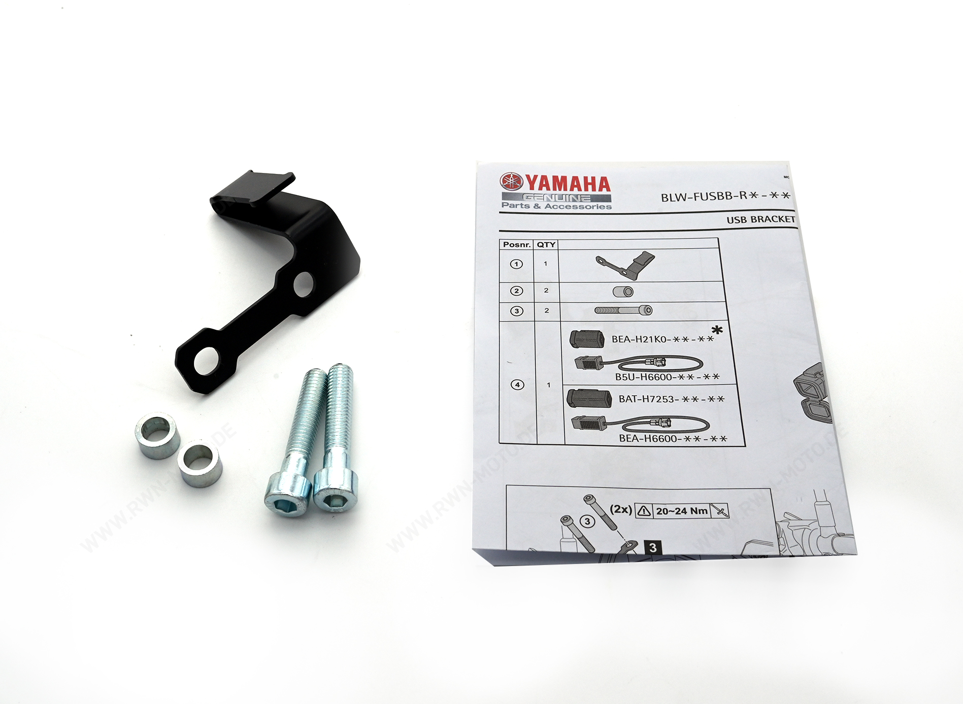 USB mounting bracket for Yamaha MT-07 (25-) Original