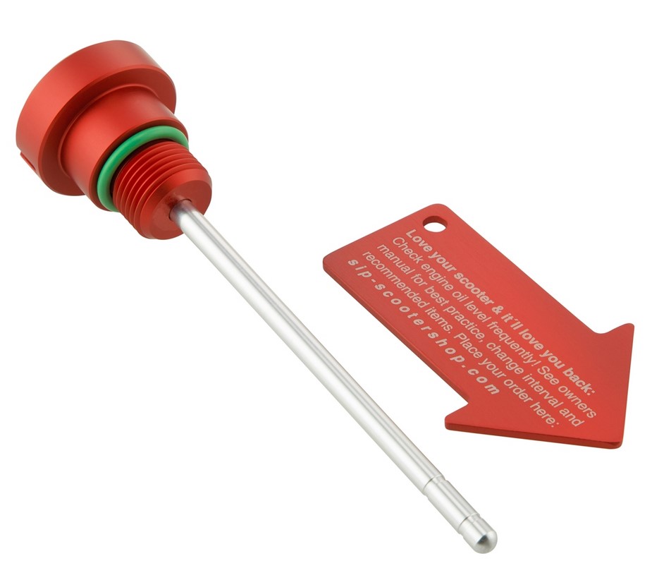 Oil filler plug engine oil for Vespa GTS/GTS Super/GTV 300cc HPE, red matt