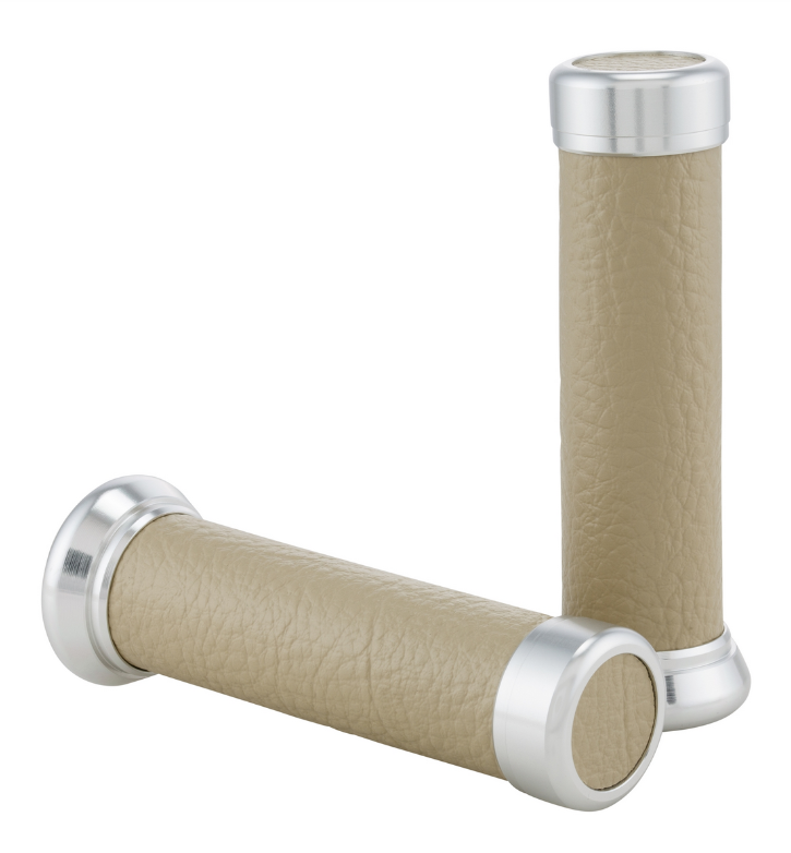 Grips Retro Ø 24/24 mm, L 130 mm for Vespa ET2/ET4/LX/LXV/S/Primavera/Sprint 50-150cc, beige