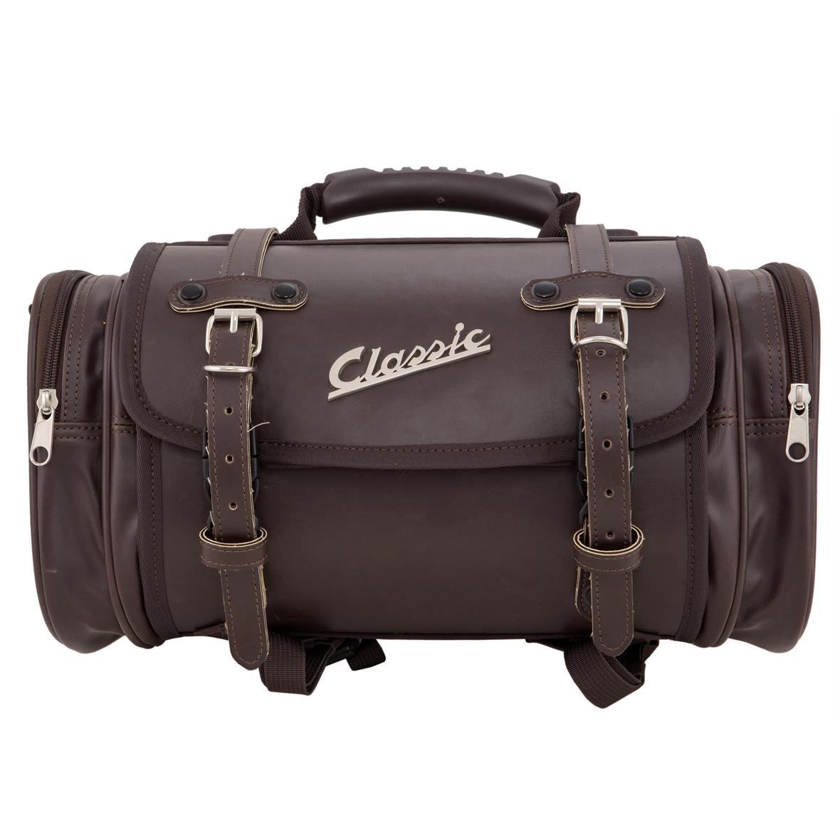 Bag "Classic" small for Vespa - dark brown, imitation leather