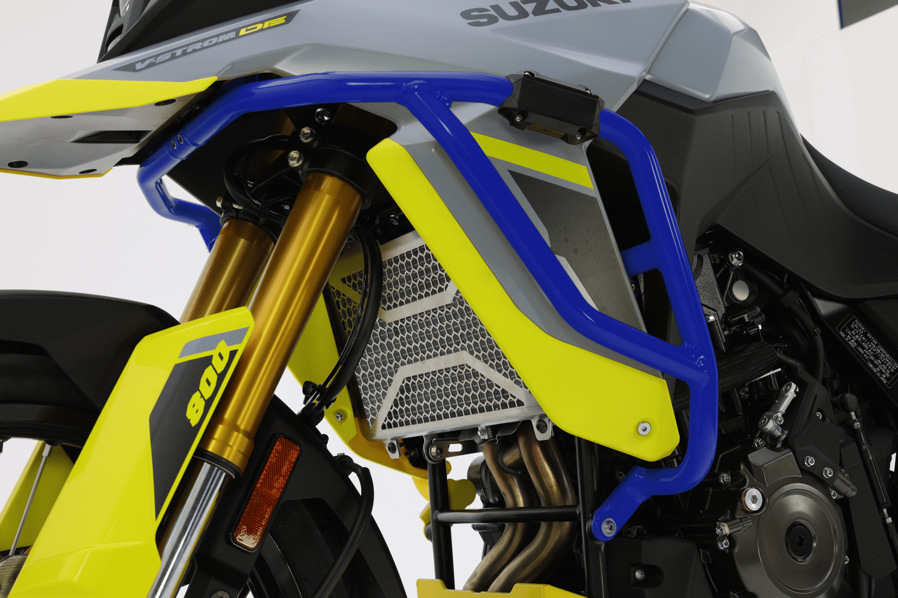 Crash bar blue aluminum for Suzuki V-Strom 800 DE (23-)