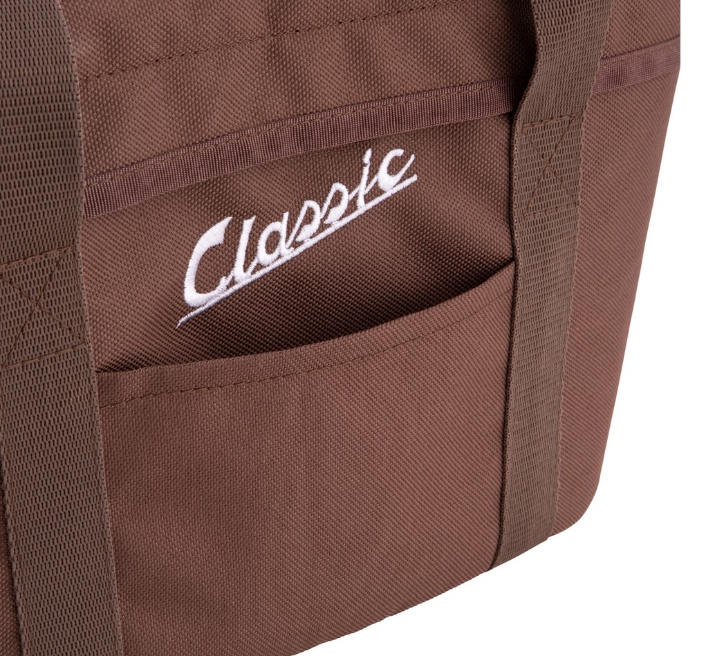 Luggage basket kit Classic for Vespa GTS/GTV/GT60 125-300cc, dark brown