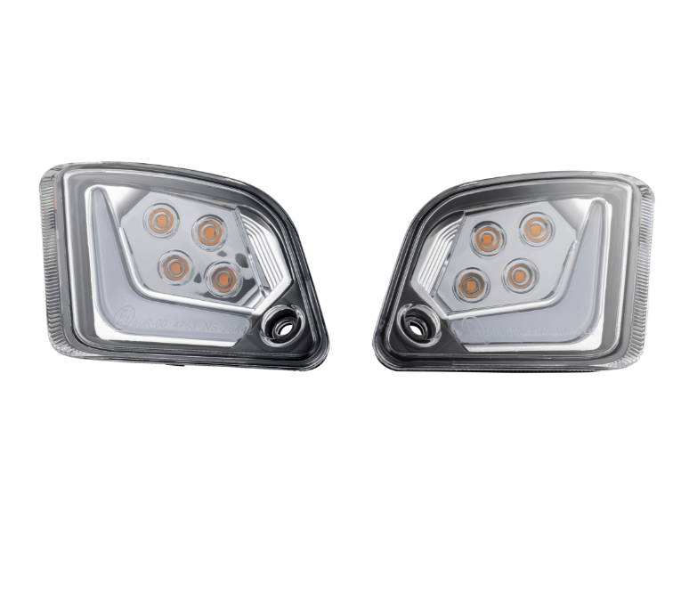 Turn signal kit front & rear for Vespa GTS/GTS Super/GTV 125-300cc, clear