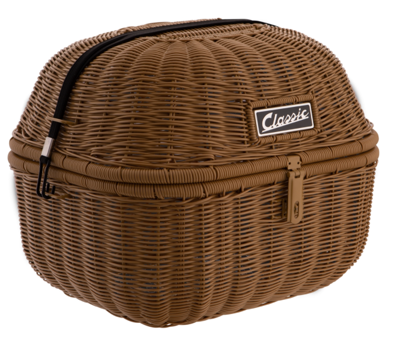 Luggage basket Classic for Vespa, brown