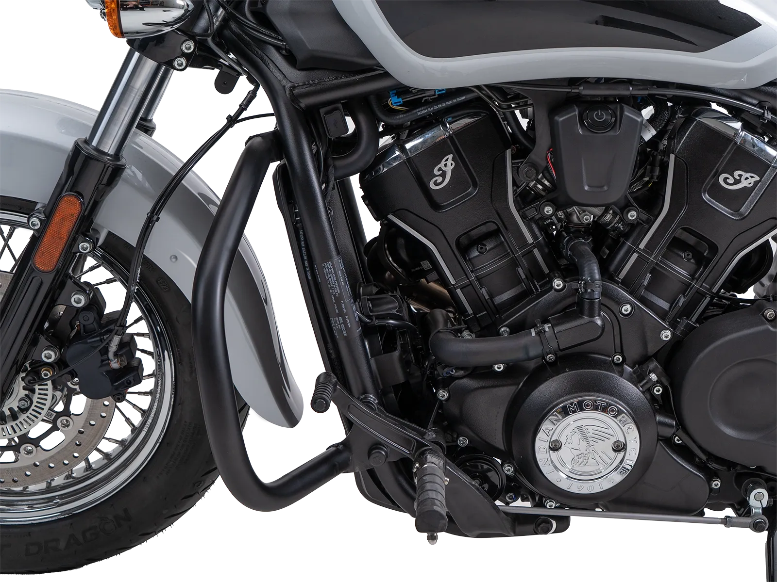 Engine guard black for Indian Scout Classic 1250 (25-) Hepco & Becker