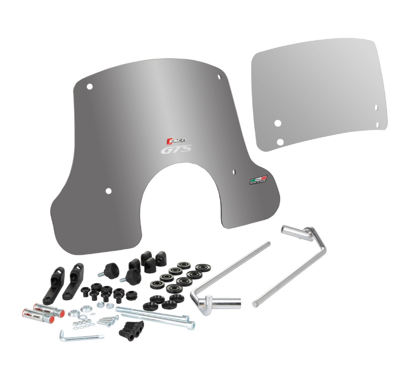 Windshield FACO "Twin-Screen "for Vespa GTS /GTS Super 125/300cc (`23-), tinted