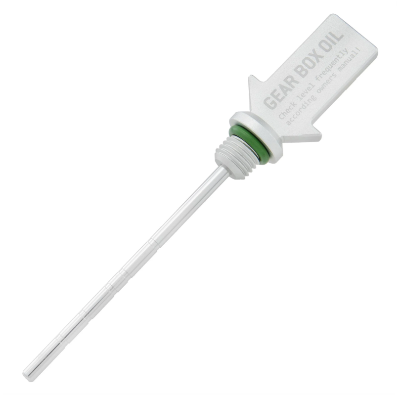 Oil dipstick gear oil, silver matt