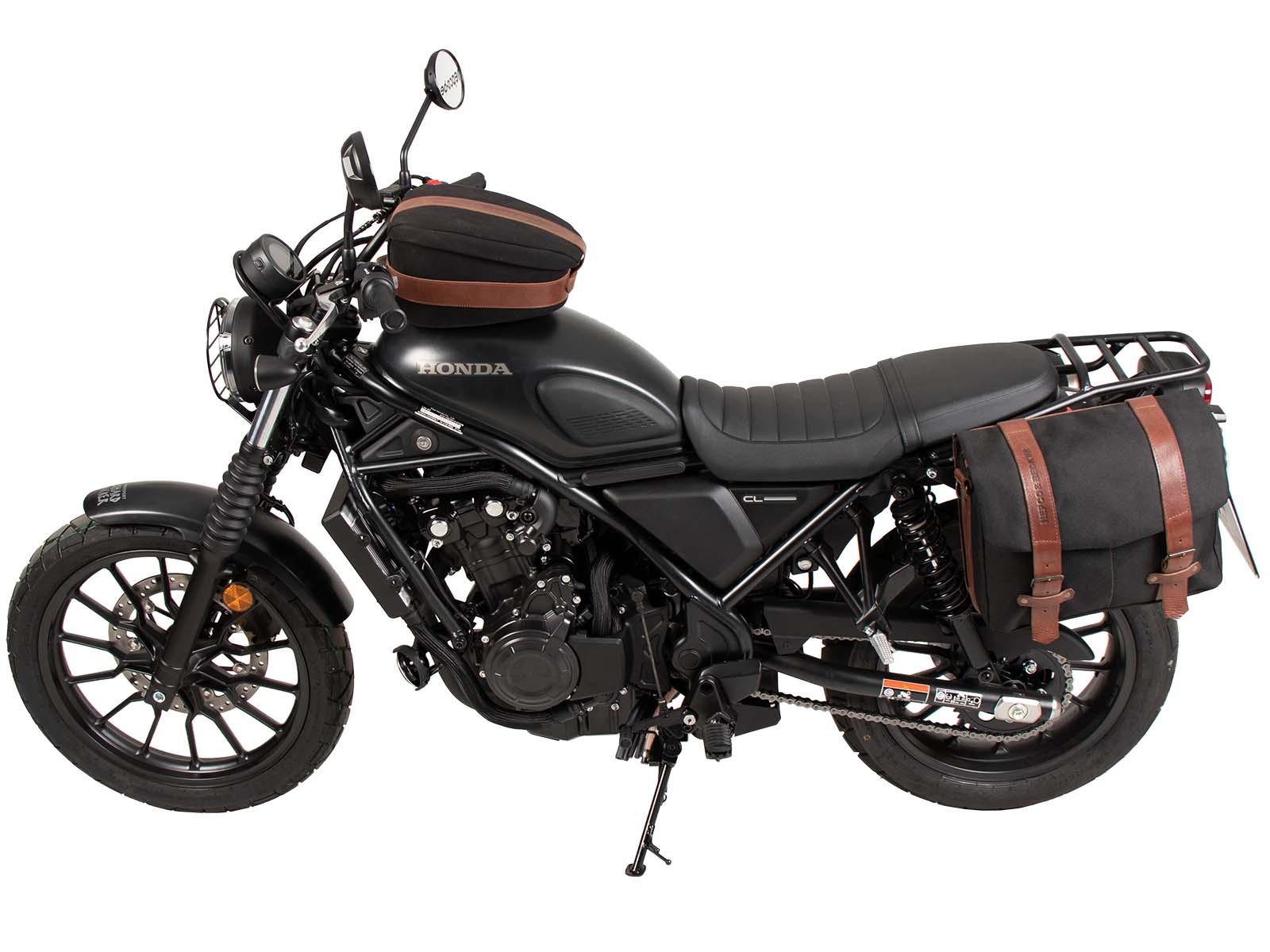 C-Bow side carrier left black for Honda CL 500 Scrambler (23-) Hepco & Becker