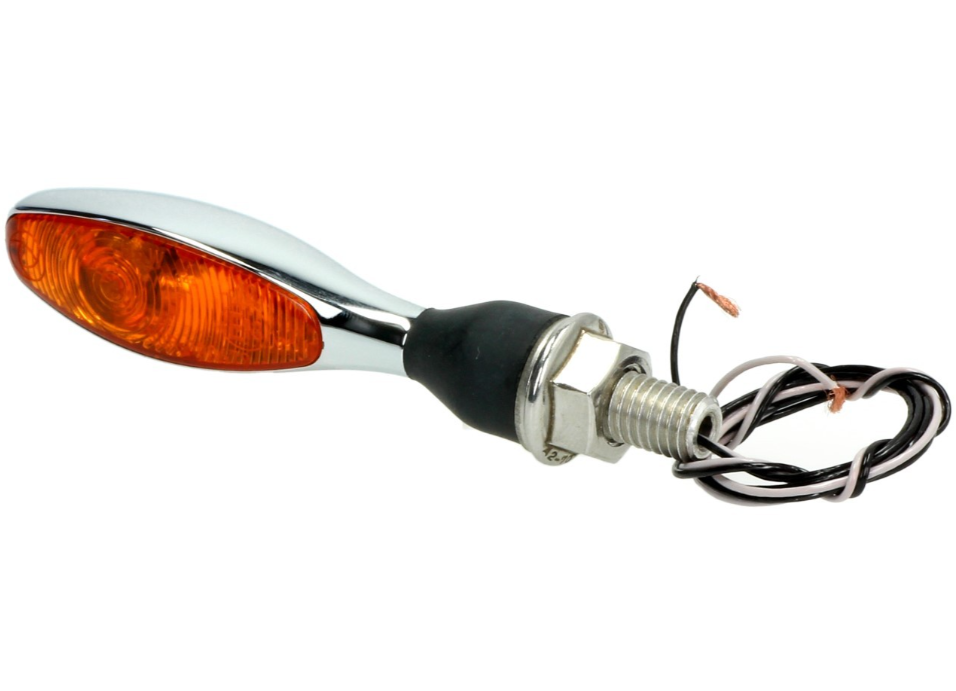 Kellermann turn signal, Micro 1000 Halogen, steel, halogen, HR/HL, 12 V, 6 W, shiny chrome, M8x20