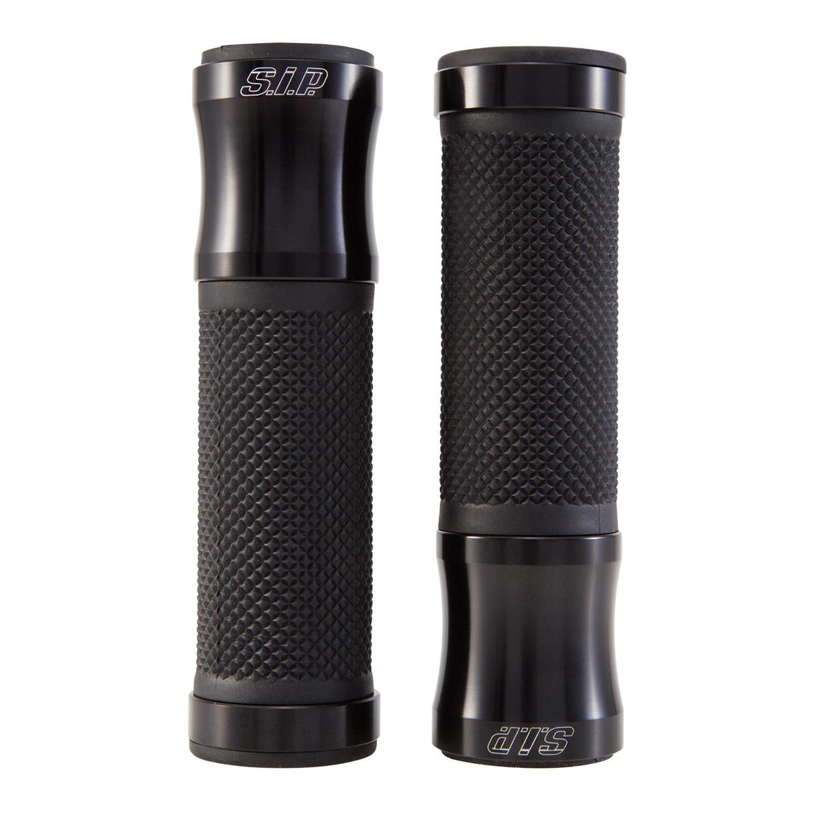 Grips black glossy SIP for Vespa ET/LX/LXV/S/Primavera/Sprint 50-150ccm