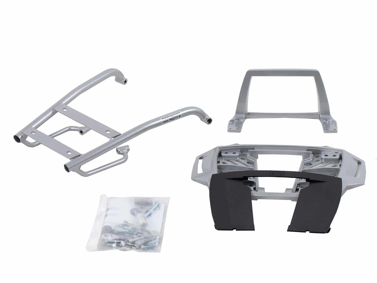 Alurack top case carrier silver for BMW R 1200 GS (04-07) Hepco & Becker