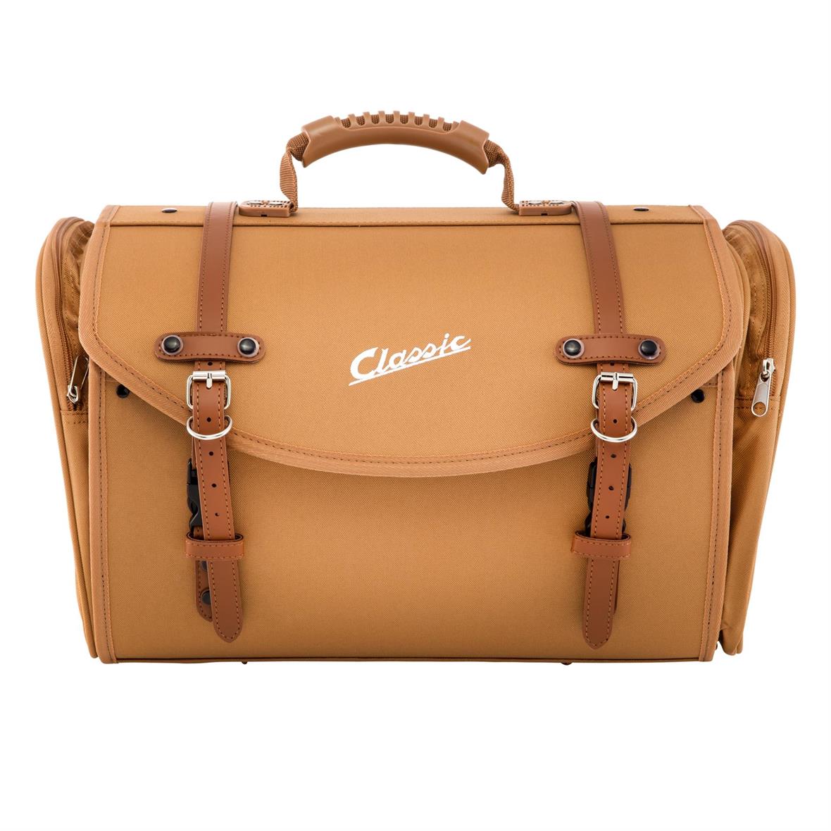 Classic" large bag for luggage carrier for Vespa - brown, nylon