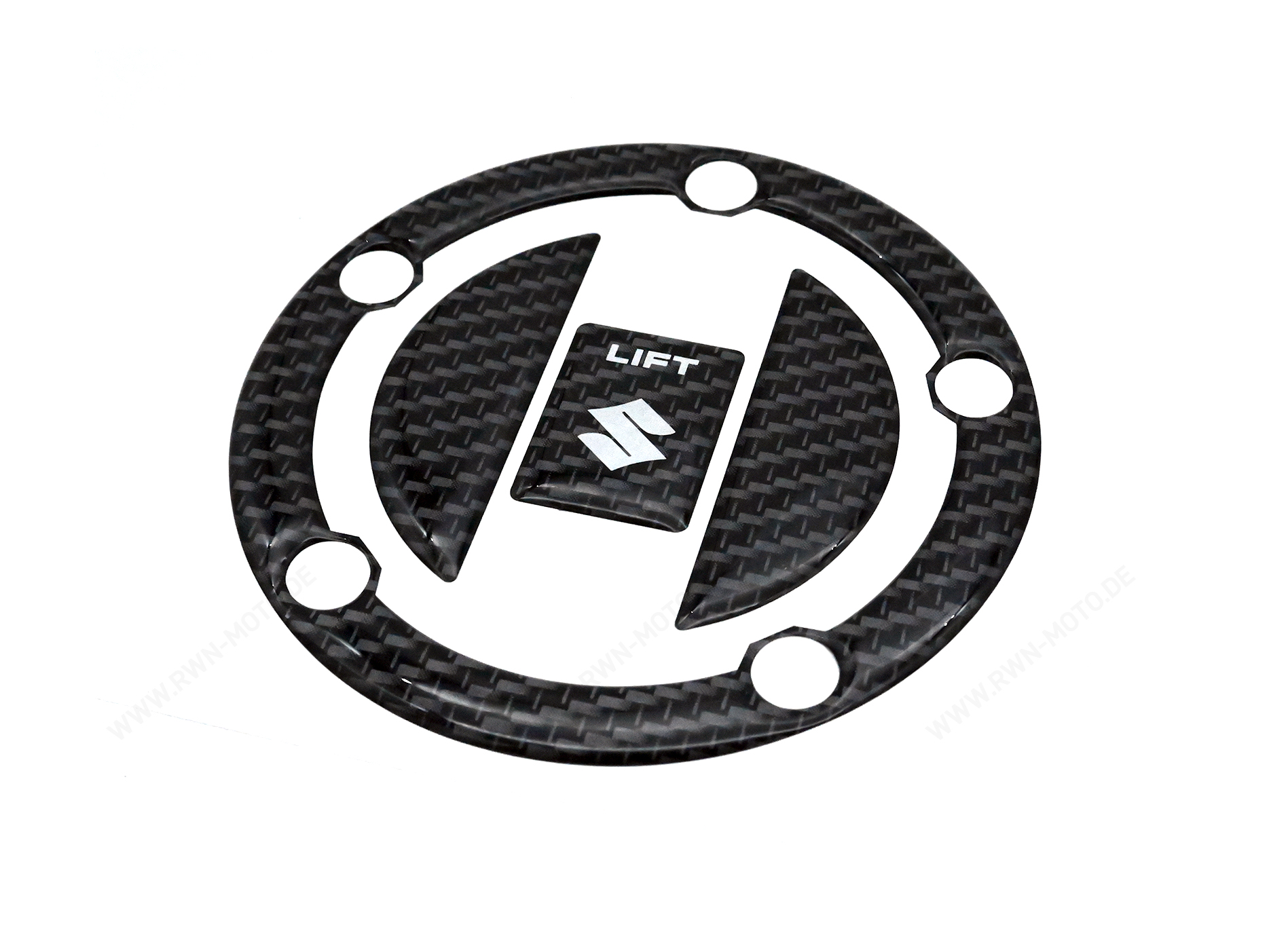 Gas cap protector, carbon look for Suzuki GSX-R1000 BJ. 2005 - 2006/ 2007-2008/ 2009-2011/ 2012-2016
