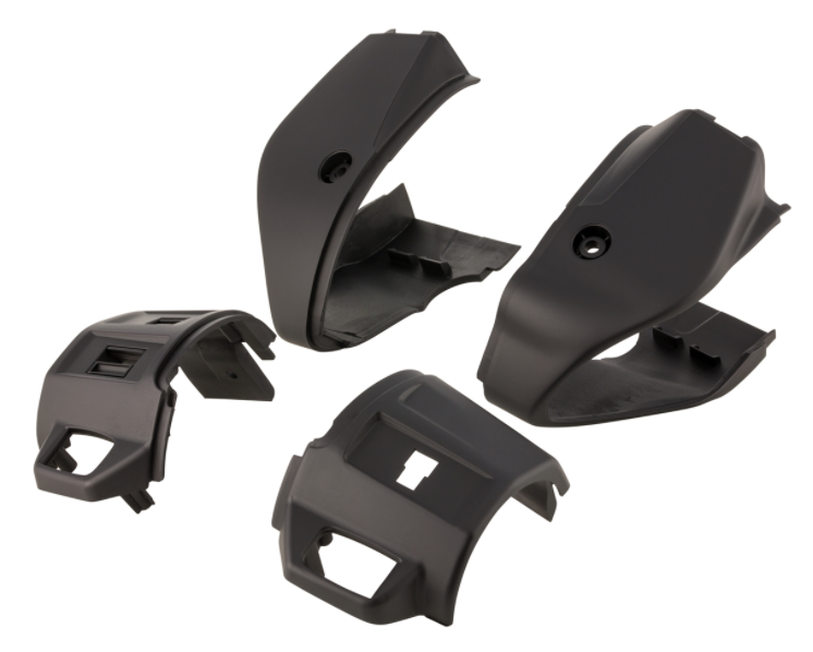 Cover switch unit, right/left, front/rear for Vespa Primavera/Sprint, black matt