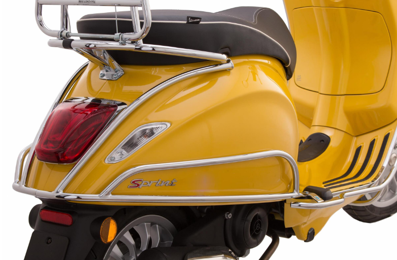 Crash bar side cover for Vespa Primavera/Sprint/Elettrica 50-150cc, chrome