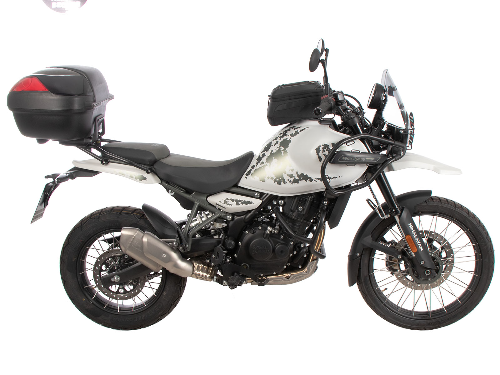 Alurack top case carrier black on original luggage rack for Royal Enfield Himalayan 450 (24-)