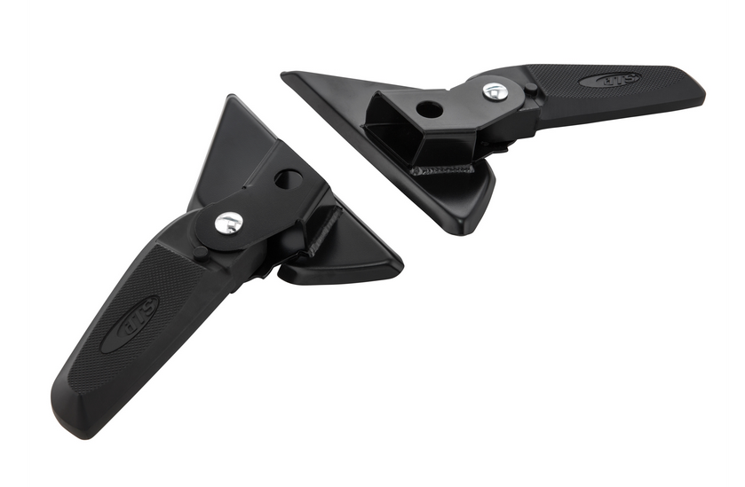 Footrests right and left for Vespa LX /LXV /S 50-150cc, black / black