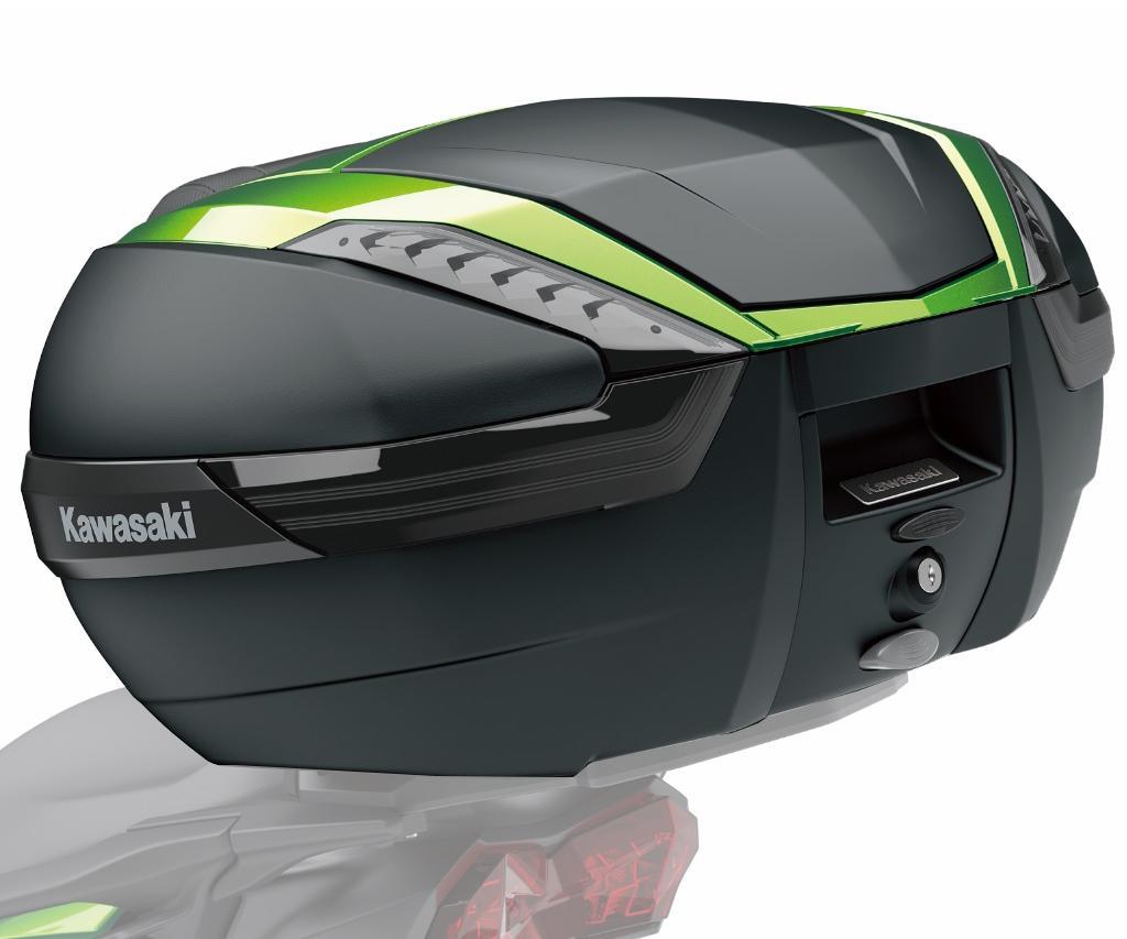 Cover for top case 47L Original Kawasaki - Candy Lime Green Type3 (51P)