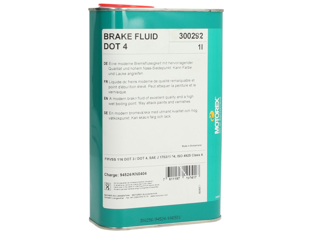 Motorex brake fluid, DOT 4, 1 l, clear, VE 12