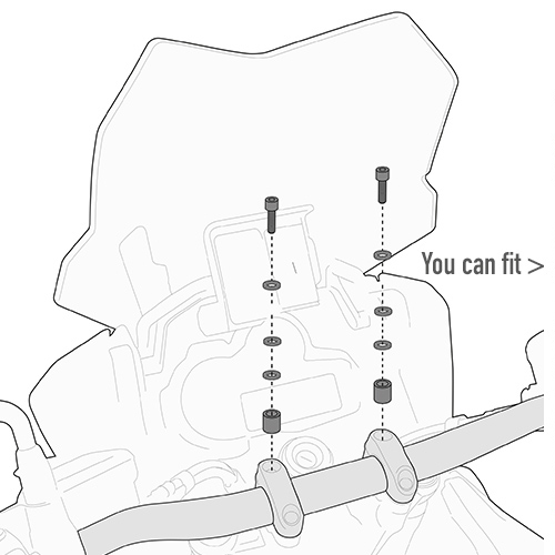 Mounting kit for Smart Bar S900A / Smart Mount S901A for Honda models Givi