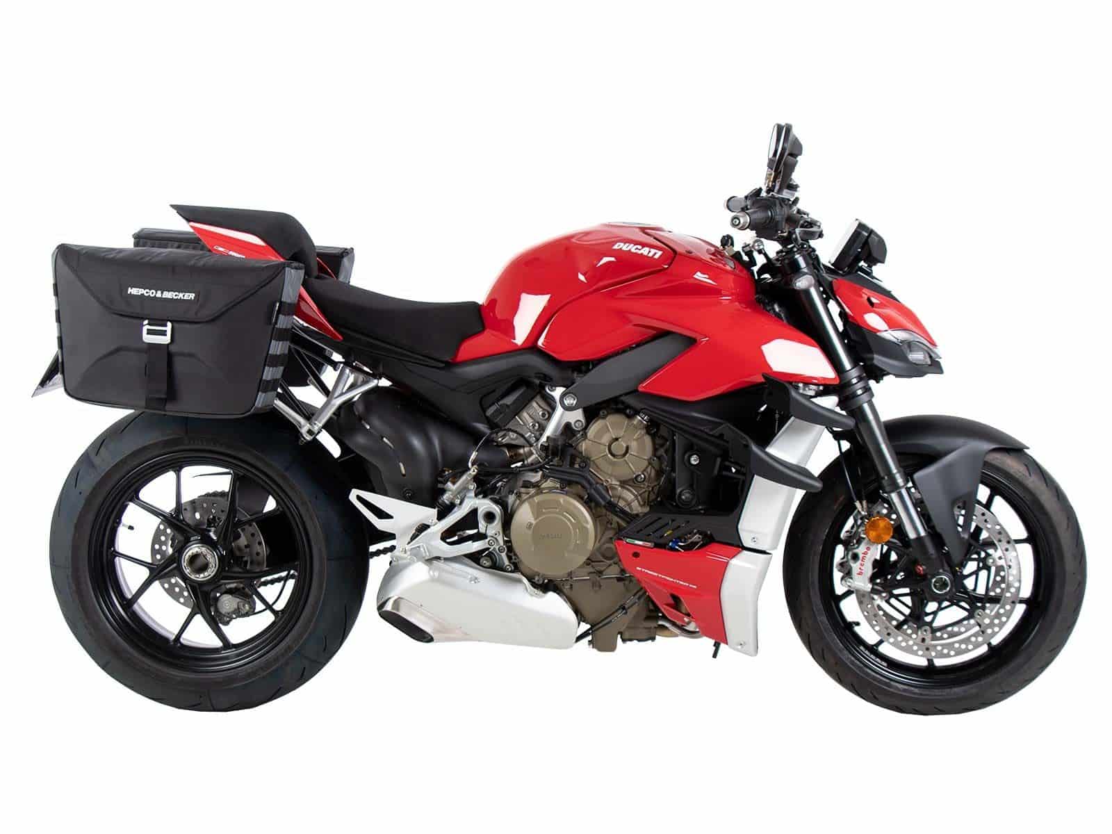 C-Bow side carrier black for Ducati Panigale V4 /S /R (18-24) Hepco & Becker