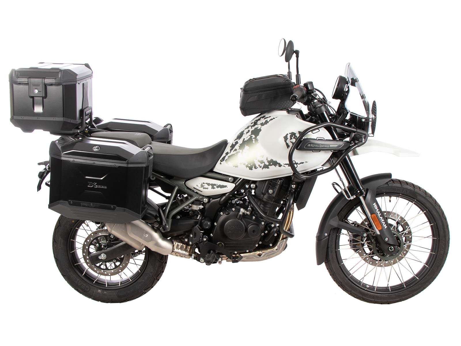 Alurack top case carrier black on original luggage rack for Royal Enfield Himalayan 450 (24-)