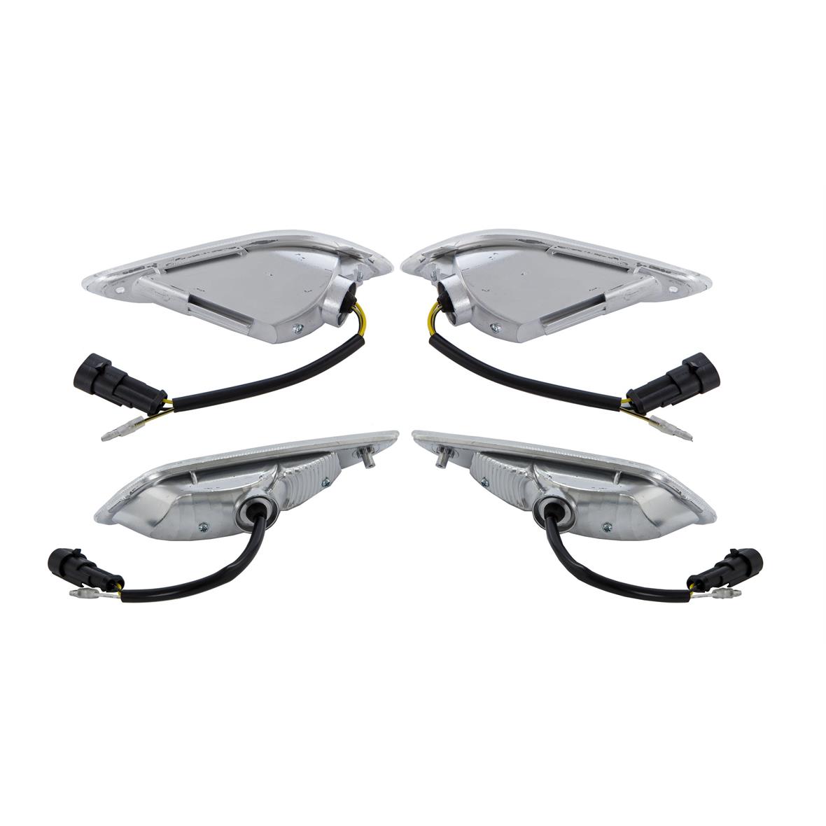 Turn signal set LED clear for Vespa Primavera/Sprint 50cc 2T/4T