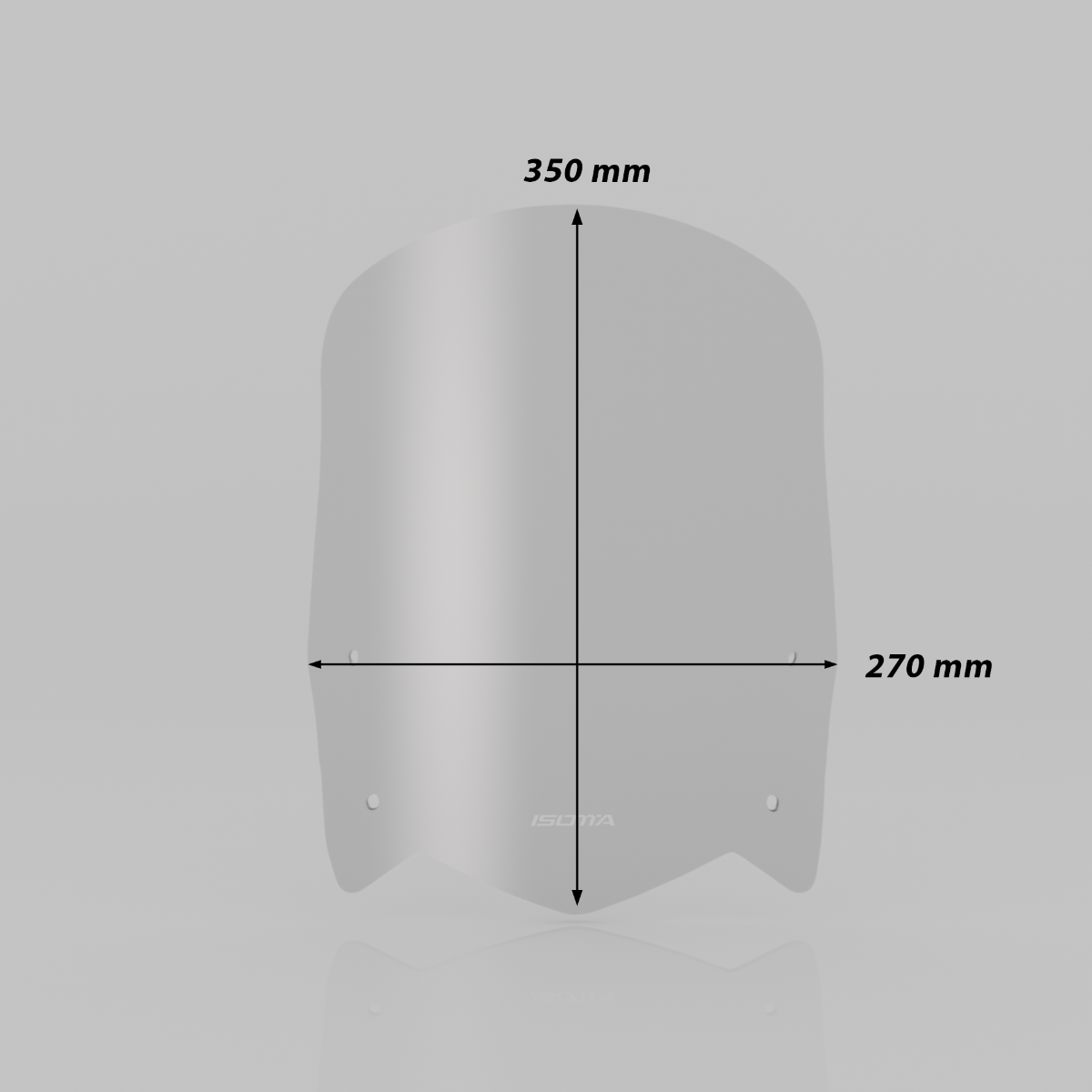 Rally windshield black matt for Yamaha Ténéré 700 (19-24)