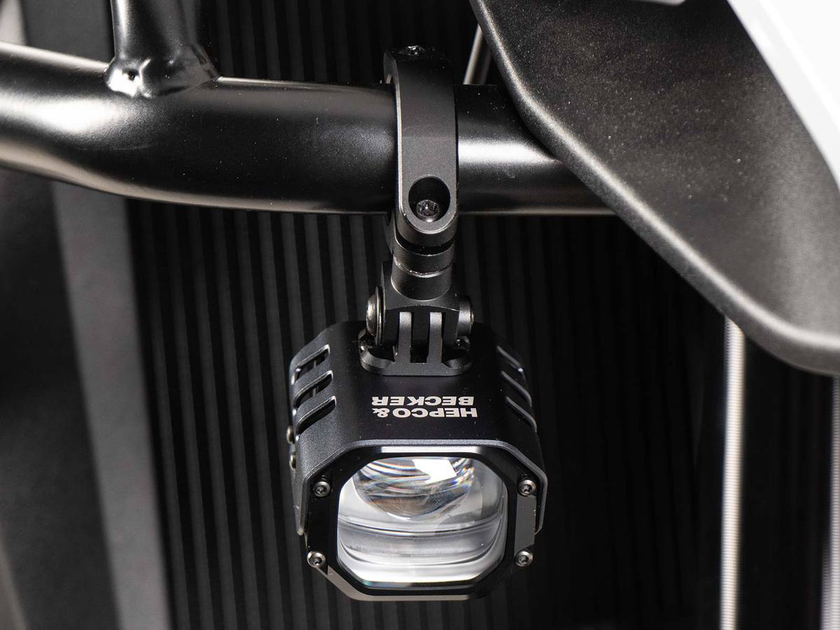 LED auxiliary headlight Nova incl. universal mounting for tube Ø25-32mm Hepco & Becker