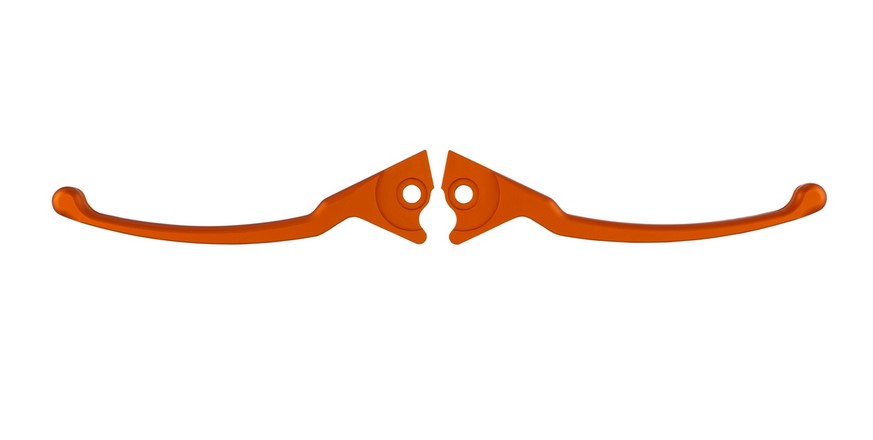 Sport lever set brake for Vespa, right and left, orange matt