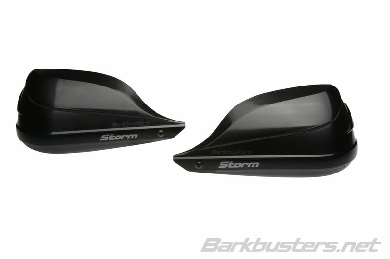 Barkbusters Storm hand guard set single-point clamp mount handlebar end black