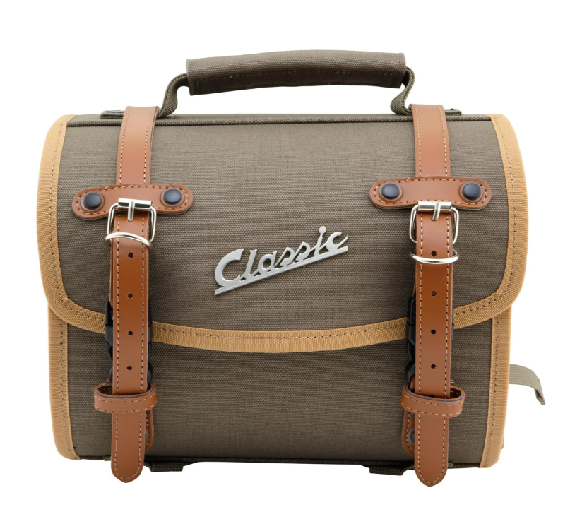 Bag "Classic" small for Vespa, canvas, olive