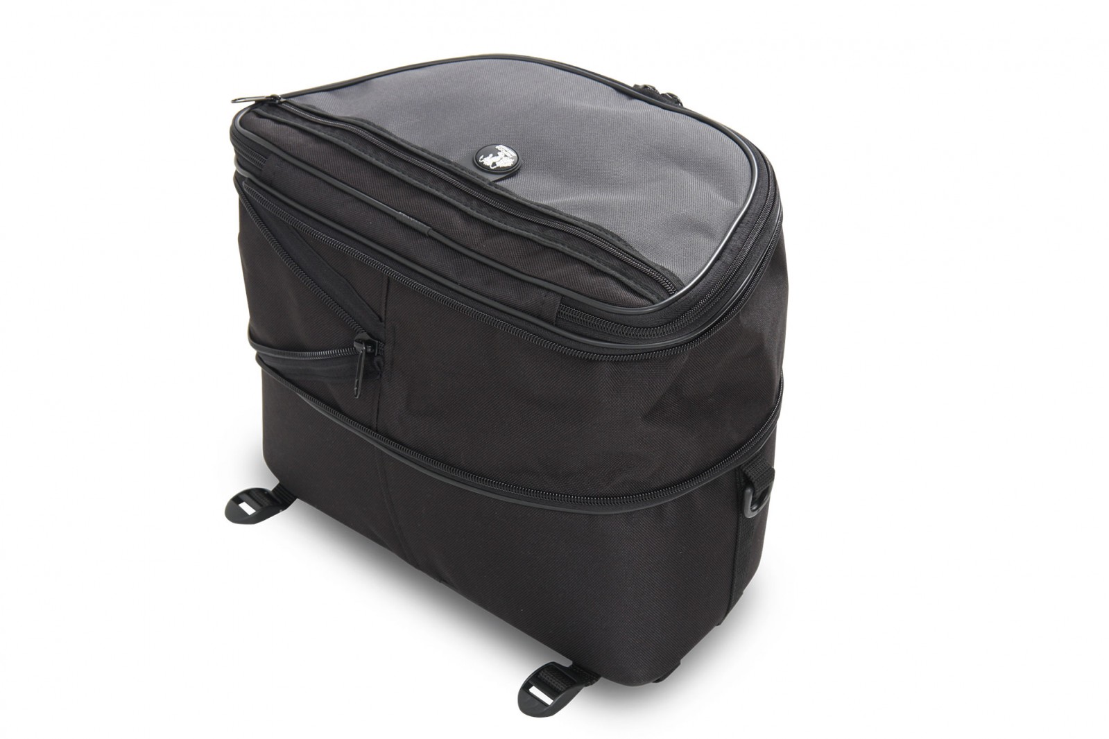 Small Sport Star Rack rear bag for belt attachment on original BMW Hepco & Becker bridge