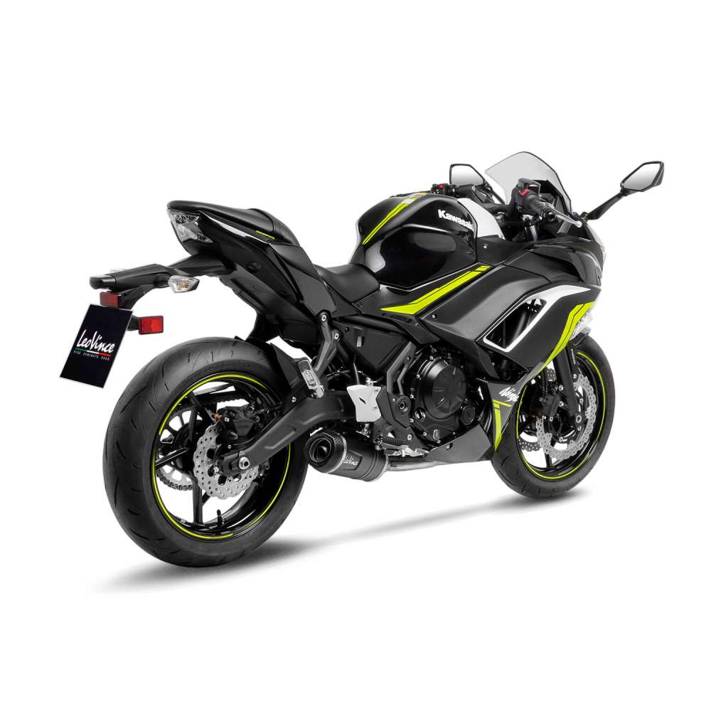 LeoVince complete system LV One Evo for Kawasaki Ninja /Versys /Z 650 , black, E-approval