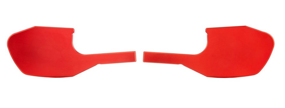 Footrest adapter pillion for Vespa GTS/GTS Super/GTV/GT 60/GT/GT L 125-300cc, red