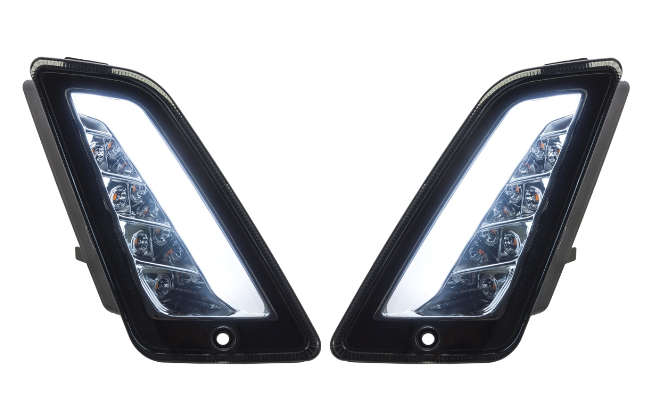 Turn signal kit front & rear for Vespa GTS/GTS Super/GTV 125-300cc ('14-), tinted